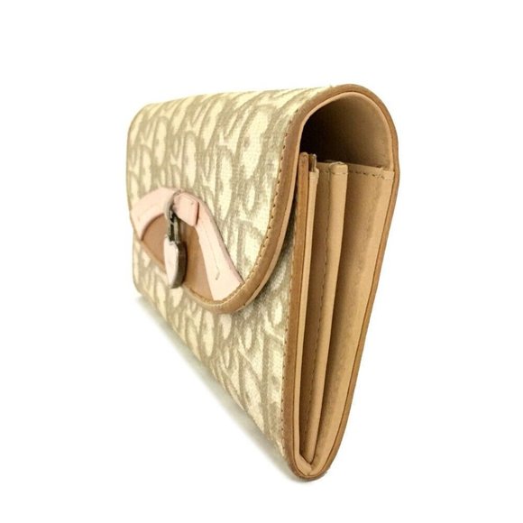 557164A V Christian Dior Wallet Long Trotter Canvas Leather Bifold - Picture 2 of 9